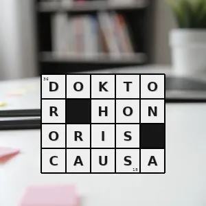 Hasło krzyżówkowe akademicki tytuł honorowy nadawany przez uczelnie osobom szczególnie zasłużonym dla nauki i kultury niewymagający posiadania formalnego wykształcenia - doktor honoris causa – rozwiązanie, synonimy, podpowiedzi i definicje krzyżówkowe